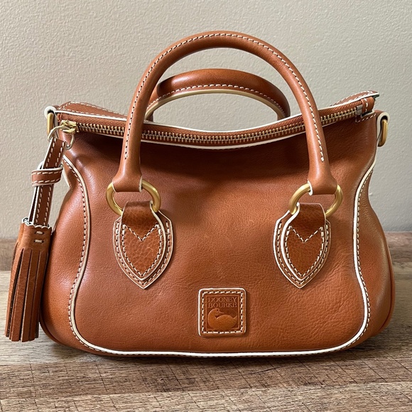 Dooney & Bourke Florentine Small Satchel in Natural - Picture 2 of 11
